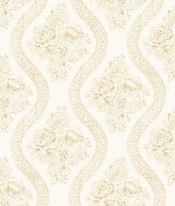 Coverlet Floral Yellow Wallpaper by Magnolia Home