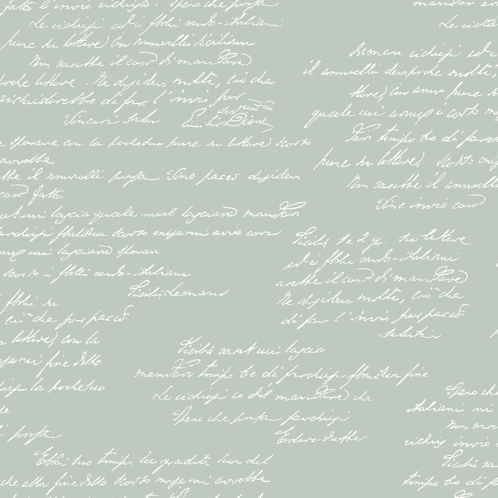 Noteworthy Green & White Wallpaper by Magnolia Home Magnolia Home Covers about 56.4 square feet 20.5-in by 33-ft long roll Prepasted 20.5 - Fabric Carolina -