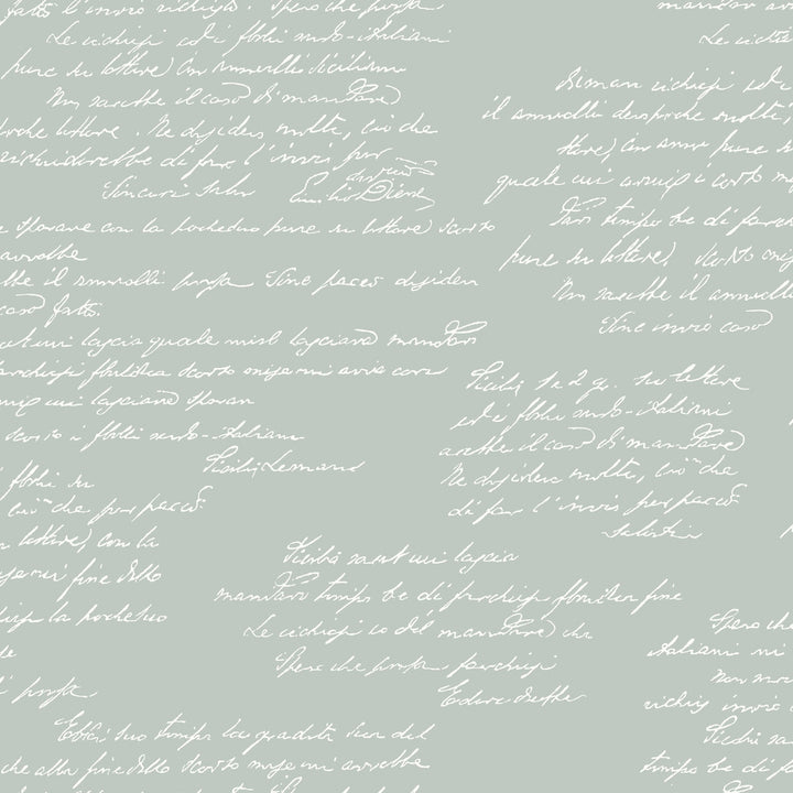Noteworthy Green & White Wallpaper by Magnolia Home Magnolia Home Covers about 56.4 square feet 20.5-in by 33-ft long roll Prepasted 20.5 - Fabric Carolina -
