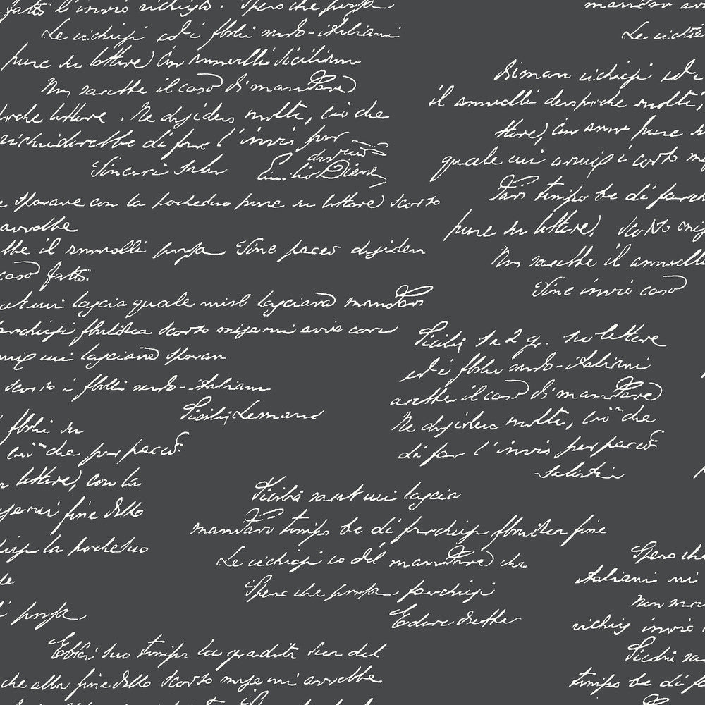 Noteworthy Black & White Wallpaper by Magnolia Home Magnolia Home Covers about 56.4 square feet 20.5-in by 33-ft long roll Prepasted 20.5 - Fabric Carolina -