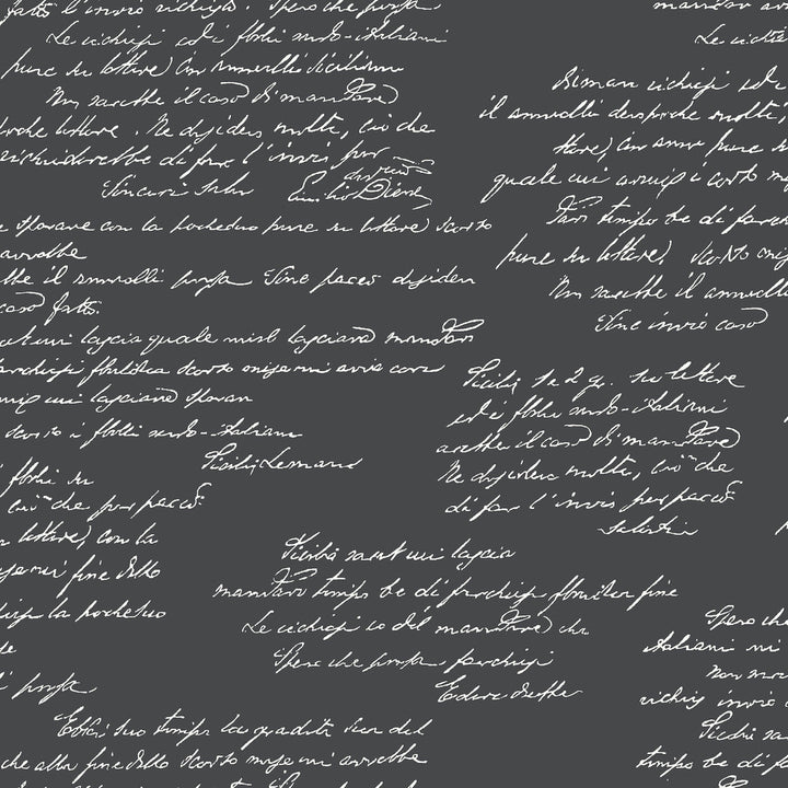 Noteworthy Black & White Wallpaper by Magnolia Home Magnolia Home Covers about 56.4 square feet 20.5-in by 33-ft long roll Prepasted 20.5 - Fabric Carolina -