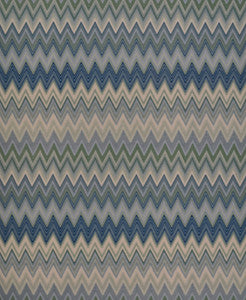 Zig Zag Multicolore Blue Wallpaper by Missoni