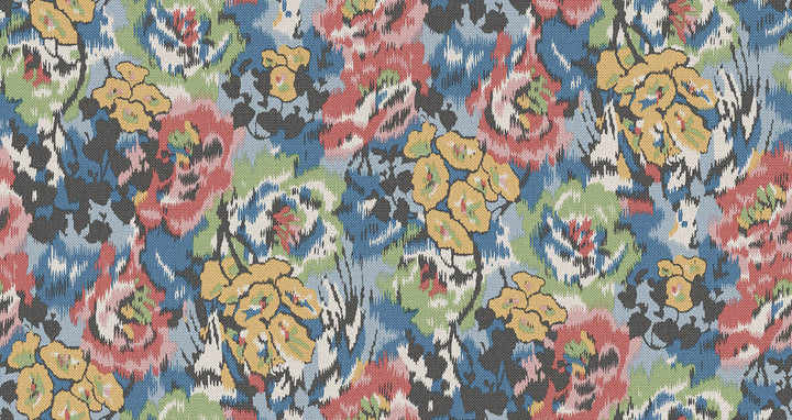 Flower Pot Blue Wallpaper by Missoni Missoni 4 Covers about 108.1 square feet 39.3-in by 33-ft long roll Unpasted 20.8 - Fabric Carolina -