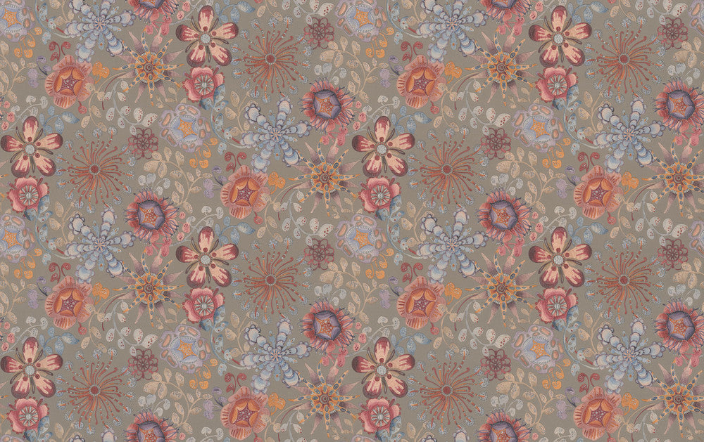 Magic Garden Black Wallpaper by Missoni Missoni 4 Covers about 108.1 square feet 39.3-in by 33-ft long roll Unpasted 12.5 - Fabric Carolina -