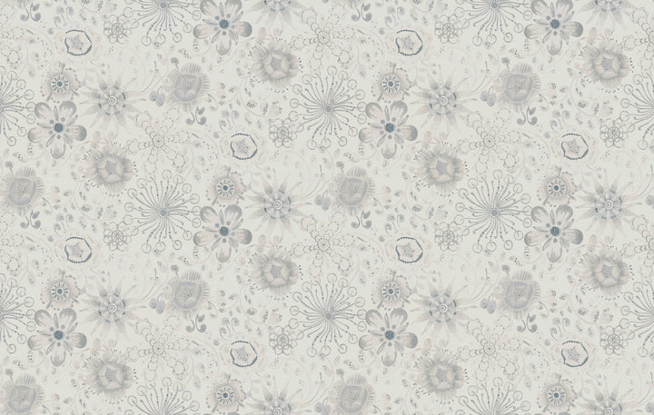 Magic Garden Grey Wallpaper by Missoni Missoni 4 Covers about 108.1 square feet 39.3-in by 33-ft long roll Unpasted 12.5 - Fabric Carolina -