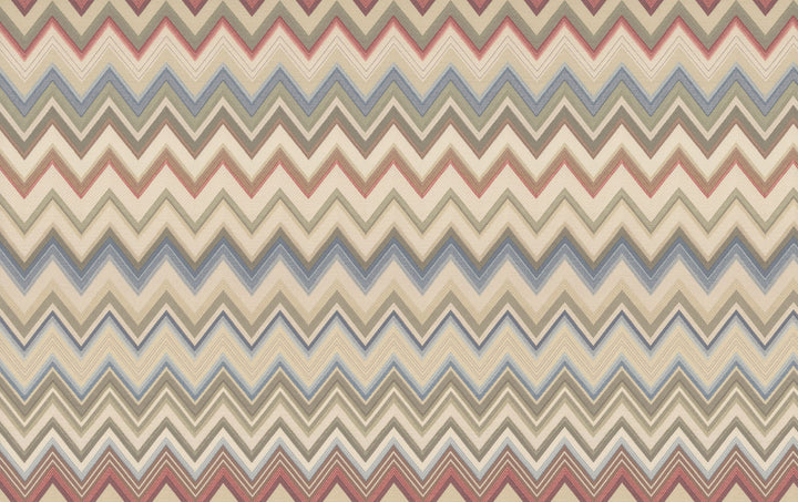 Happy Zigzag Orange Wallpaper by Missoni Missoni 4 Covers about 108.1 square feet 39.3-in by 33-ft long roll Unpasted 23.6 - Fabric Carolina -