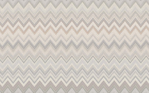 Happy Zigzag Grey Wallpaper by Missoni