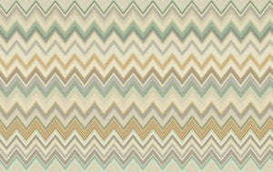 Happy Zigzag Green Wallpaper by Missoni