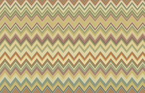 Happy Zigzag Gold Wallpaper by Missoni