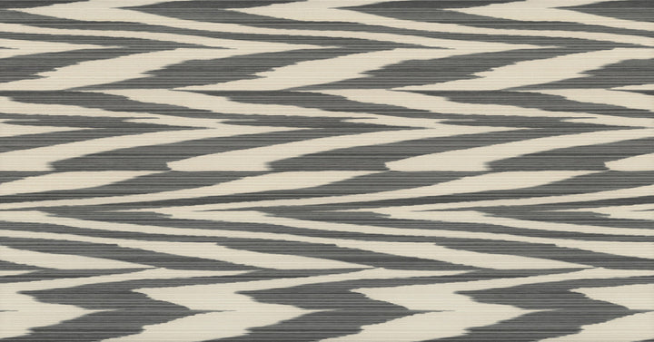 Flamed Zigzag Black & Cream Wallpaper by Missoni Missoni 4 Covers about 108.1 square feet 39.3-in by 33-ft long roll Unpasted 20.8 - Fabric Carolina -