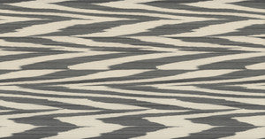 Flamed Zigzag Black & Cream Wallpaper by Missoni