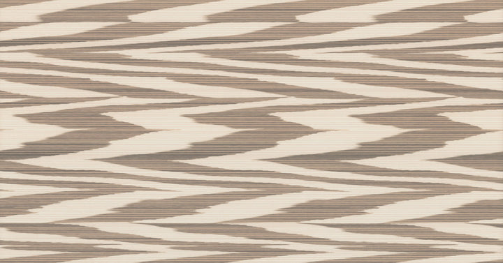 Flamed Zigzag Brown & Cream Wallpaper by Missoni Missoni 4 Covers about 108.1 square feet 39.3-in by 33-ft long roll Unpasted 20.8 - Fabric Carolina -