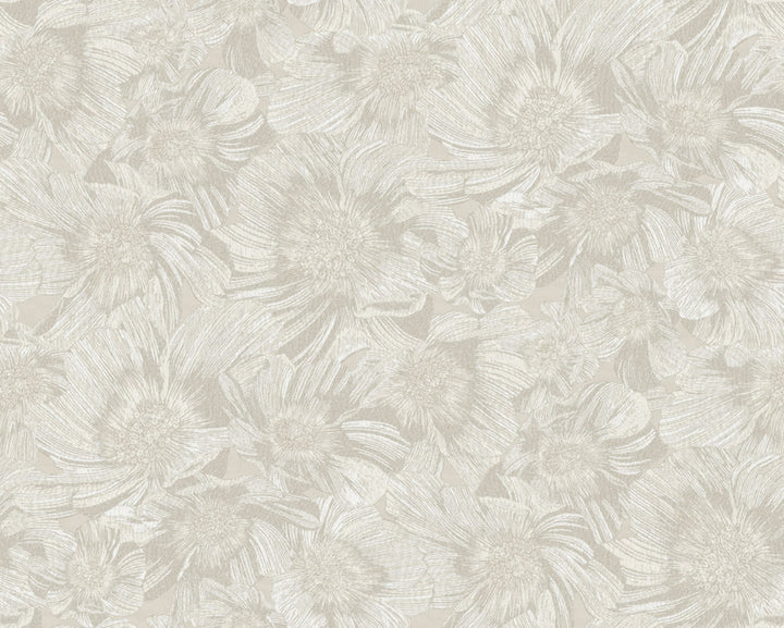 Anemoni White Wallpaper by Missoni Missoni Home 5 Covers about 107.4 square feet Unpasted 31.5-in repeat, straight match 39.3-in by 32.8-ft long roll - Fabric Carolina -