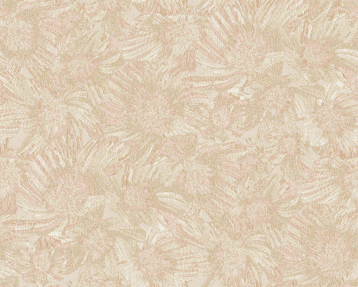 Anemoni Blush Wallpaper by Missoni Missoni Home 5 Covers about 107.4 square feet Unpasted 31.5-in repeat, straight match 39.3-in by 32.8-ft long roll - Fabric Carolina -