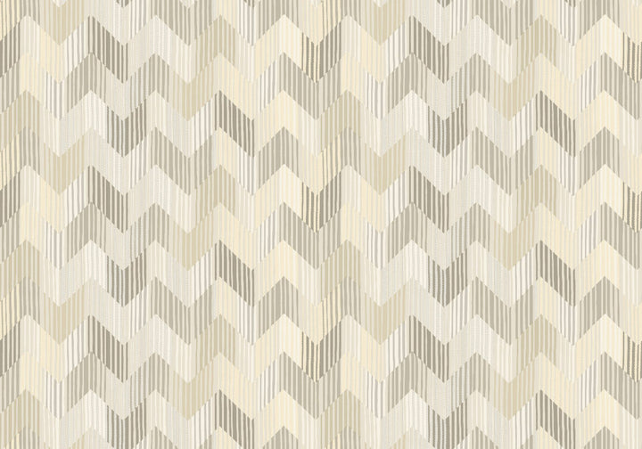 Betulle Beige Wallpaper by Missoni Missoni Home 5 Covers about 107.4 square feet Unpasted 9.125-in repeat, straight match 39.3-in by 32.8-ft long roll - Fabric Carolina -