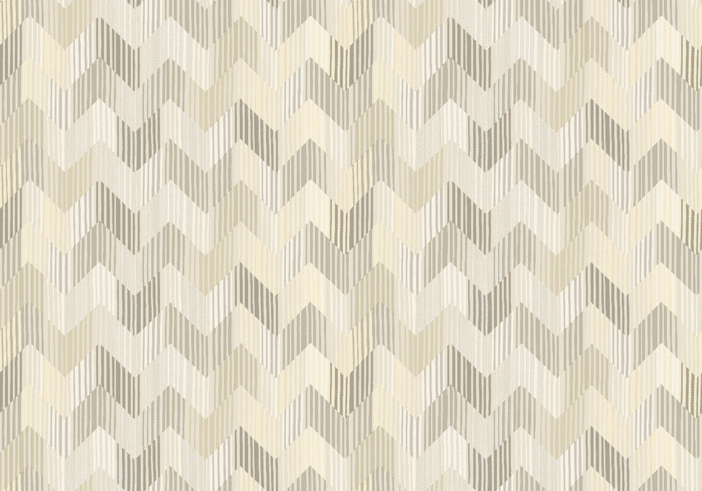 Betulle Beige Wallpaper by Missoni Missoni Home 5 Covers about 107.4 square feet Unpasted 9.125-in repeat, straight match 39.3-in by 32.8-ft long roll - Fabric Carolina -