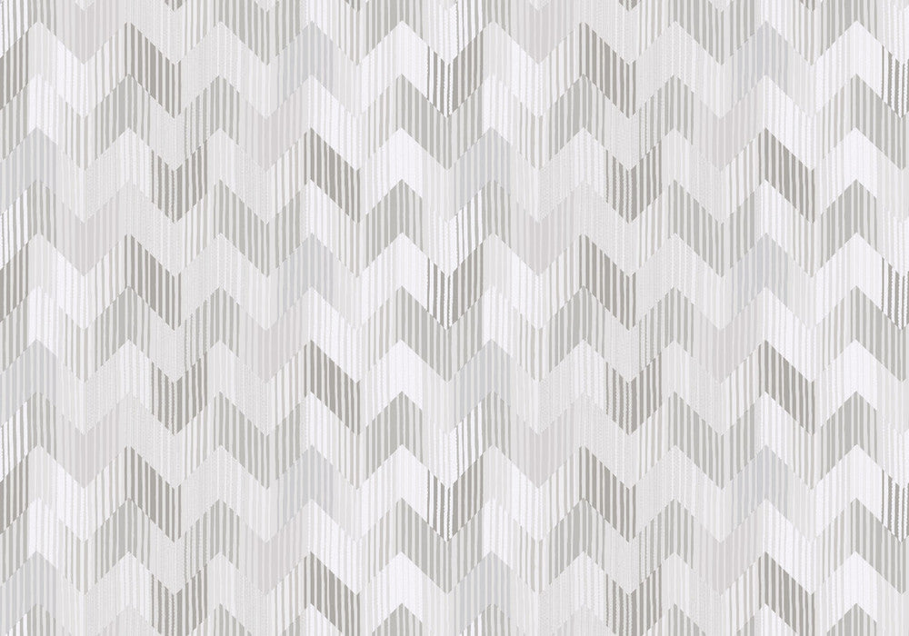 Betulle Grey Wallpaper by Missoni Missoni Home 5 Covers about 107.4 square feet Unpasted 9.125-in repeat, straight match 39.3-in by 32.8-ft long roll - Fabric Carolina -