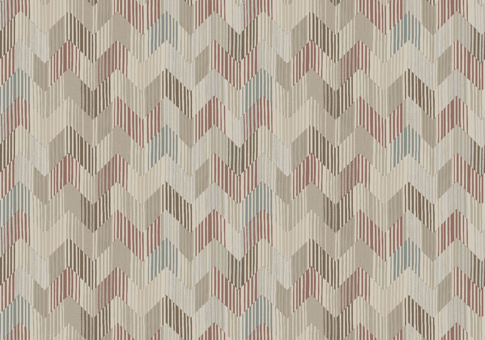 Betulle Multicolor Wallpaper by Missoni Missoni Home 5 Covers about 107.4 square feet Unpasted 9.125-in repeat, straight match 39.3-in by 32.8-ft long roll - Fabric Carolina -