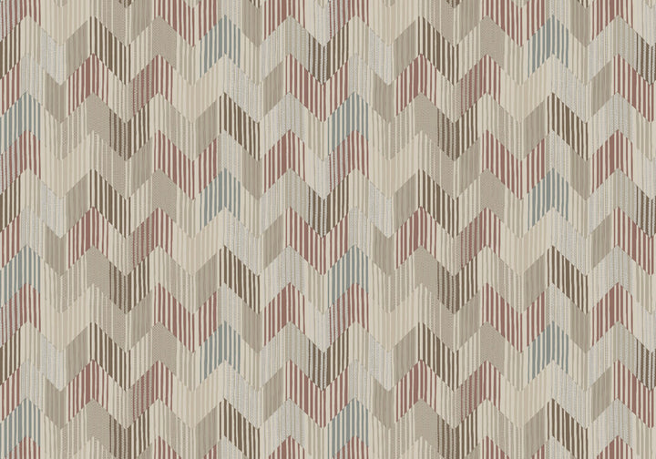 Betulle Multicolor Wallpaper by Missoni Missoni Home 5 Covers about 107.4 square feet Unpasted 9.125-in repeat, straight match 39.3-in by 32.8-ft long roll - Fabric Carolina -