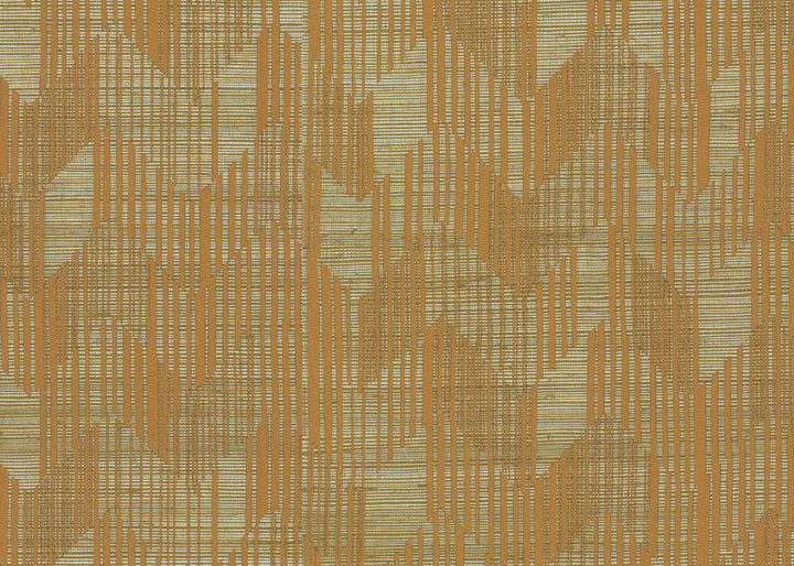 Birch Gold Wallpaper by Missoni Missoni Home 5 Covers about 84.2 square feet Unpasted 16-in repeat, straight match 34.25-in by 29.5-ft long roll - Fabric Carolina -