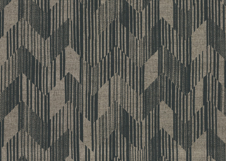 Birch Charcoal Wallpaper by Missoni Missoni Home 5 Covers about 84.2 square feet Unpasted 16-in repeat, straight match 34.25-in by 29.5-ft long roll - Fabric Carolina -