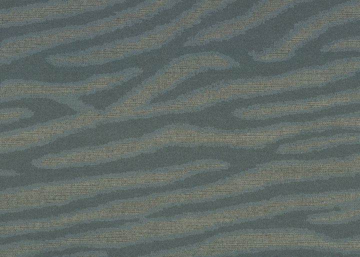 Zambia Dark Teal Wallpaper by Missoni Missoni Home 5 Covers about 84.2 square feet Unpasted 32.5-in repeat, straight match 34.25-in by 29.5-ft long roll - Fabric Carolina -