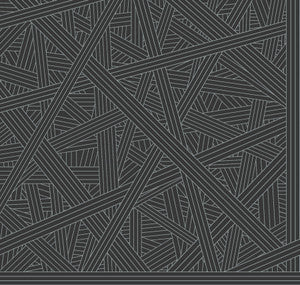 Nastri Black Wallpaper by Missoni