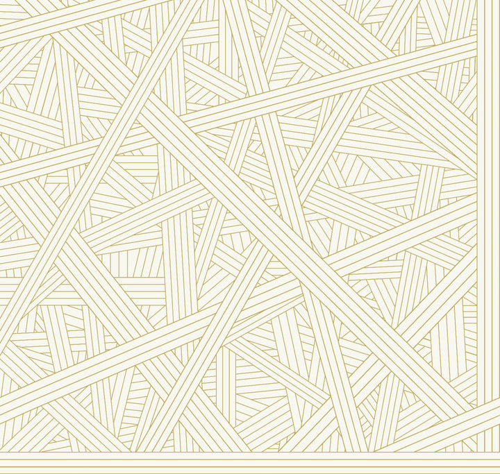 Nastri White Wallpaper by Missoni Missoni Home 5 Covers about 107.4 square feet Unpasted 37.4-in repeat, straight match 39.3-in by 32.8-ft long roll - Fabric Carolina -