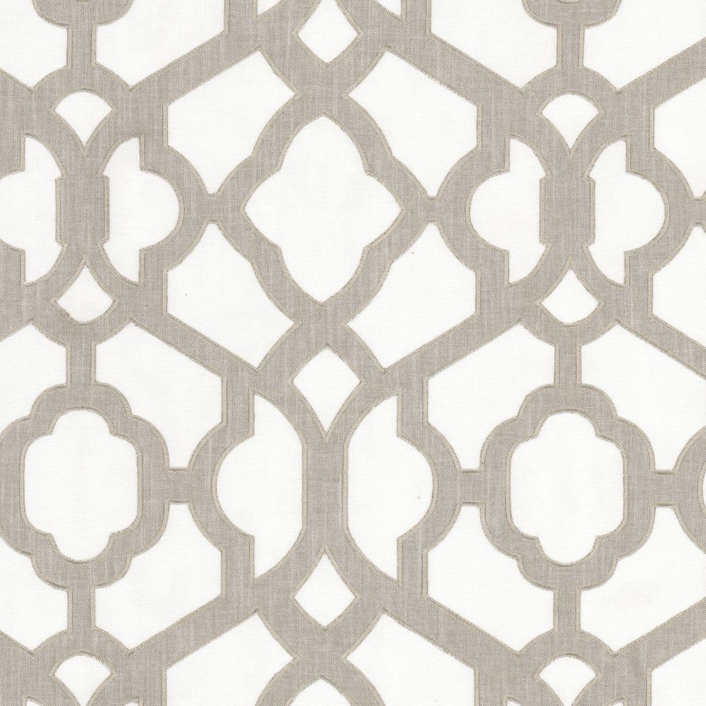 Micah 3 Taupe by Stout Fabric Stout Fabric Micah 3 TaupeFabric Color My Window Pongee/Carbon 100%Cot %Bemb India </p><p>Repeat: H: 13, V: 1.375 52 in - Fabric Carolina -