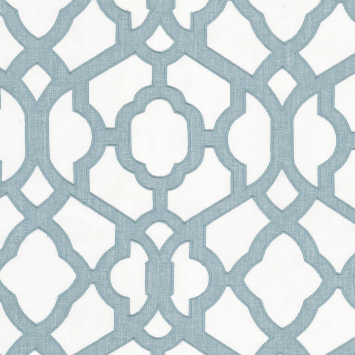 Micah 4 Powder by Stout Fabric Stout Fabric Micah 4 PowderFabric Color My Window Seacrest/Azure 100%Cot %Bemb India </p><p>Repeat: H: 13, V: 1.375 52 in - Fabric Carolina -