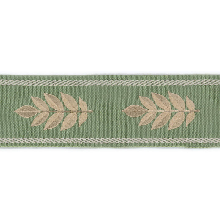 Midfield Tape 3 Sage by Stout Trim Stout Trim Midfield Tape 3 SageTrim NEW TRADITIONS TRIM 90%SVI 10%POL CHINA </p><p>Repeat: H: 3.875, V: 0.000 2.5 in - Fabric Carolina -