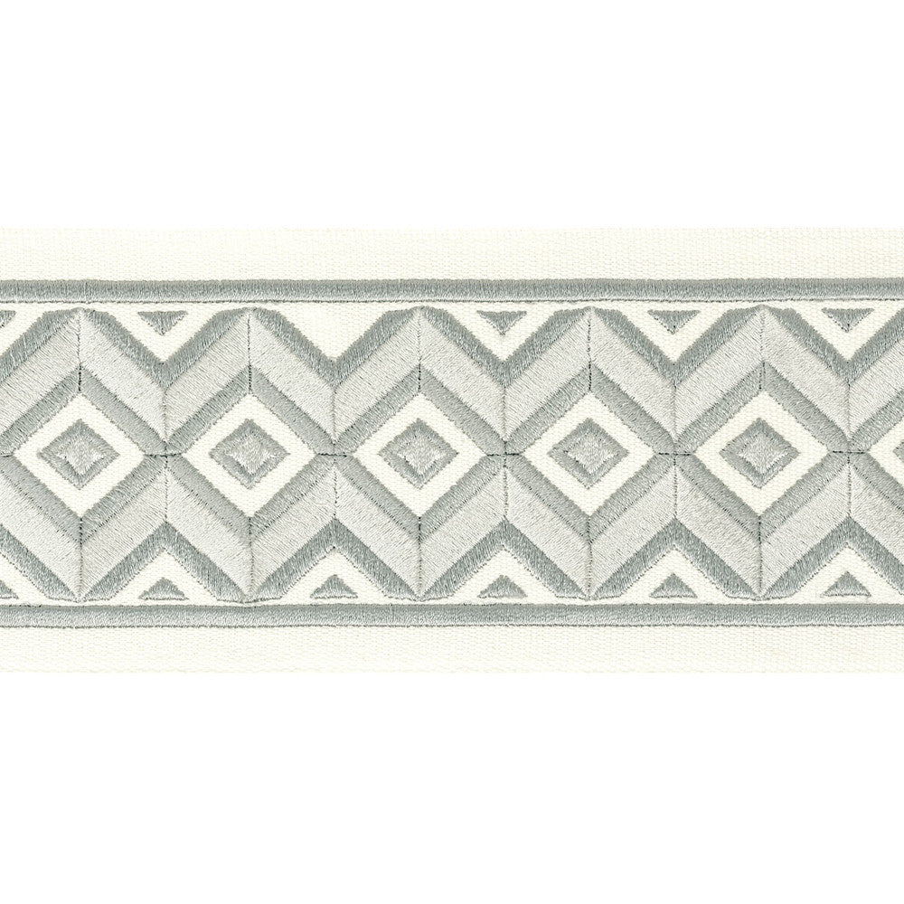Midland Tape 2 Pewter by Stout Trim STITCHED UP TRIM 100%COT %BEMB INDIA FLAME RETARDANT-U.F.A.C. CLASS 1 CATB 117-2013 WYZENBEEK 27 000 DOUBLE RUB WEAR TEST (HEAVY DUTY) Horizontal: 4.000 and Vertical: 1.500 4 in - Fabric Carolina -