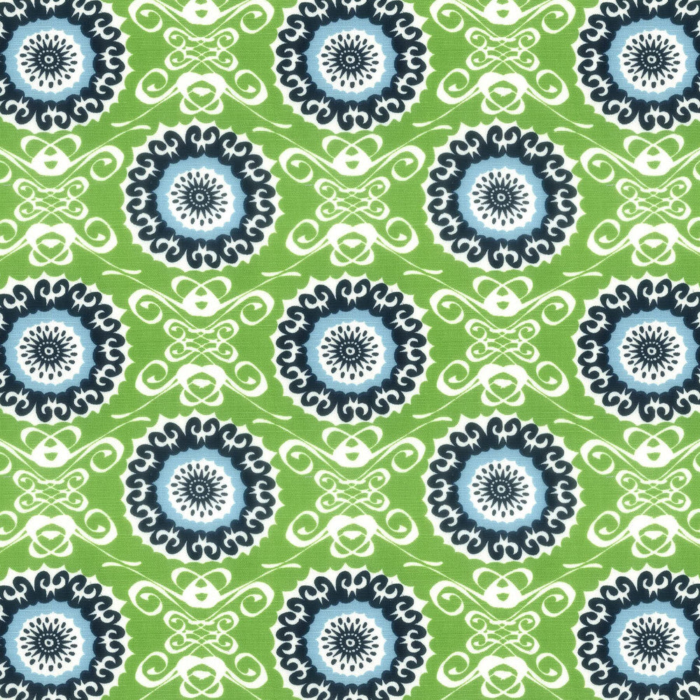 Midsummer 2 Fern by Aoc Fabric LA BELLA VITA 50%COT 50%LIN USA CATB 117-2013 Horizontal: 7.75 and Vertical: 7.5 54 in - Fabric Carolina -