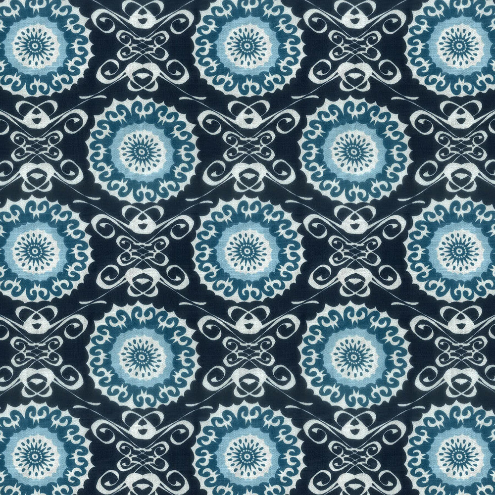Midsummer 3 Navy by Aoc Fabric Aoc Fabric Midsummer 3 NavyFabric La Bella Vita 50%Cot 50%Lin USA </p><p>Repeat: H: 7.75, V: 27.125 54 in - Fabric Carolina -