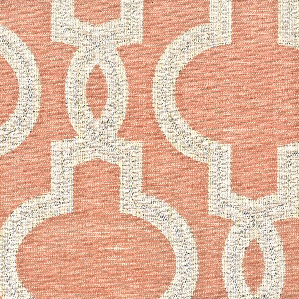 Midvale 1 Nectar by Stout Fabric Rainbow Library Coral/Blossom 67% Polyester 33% Cotton INDIA Horizontal: 6.75 and Vertical: 7.375 54 in - Fabric Carolina -