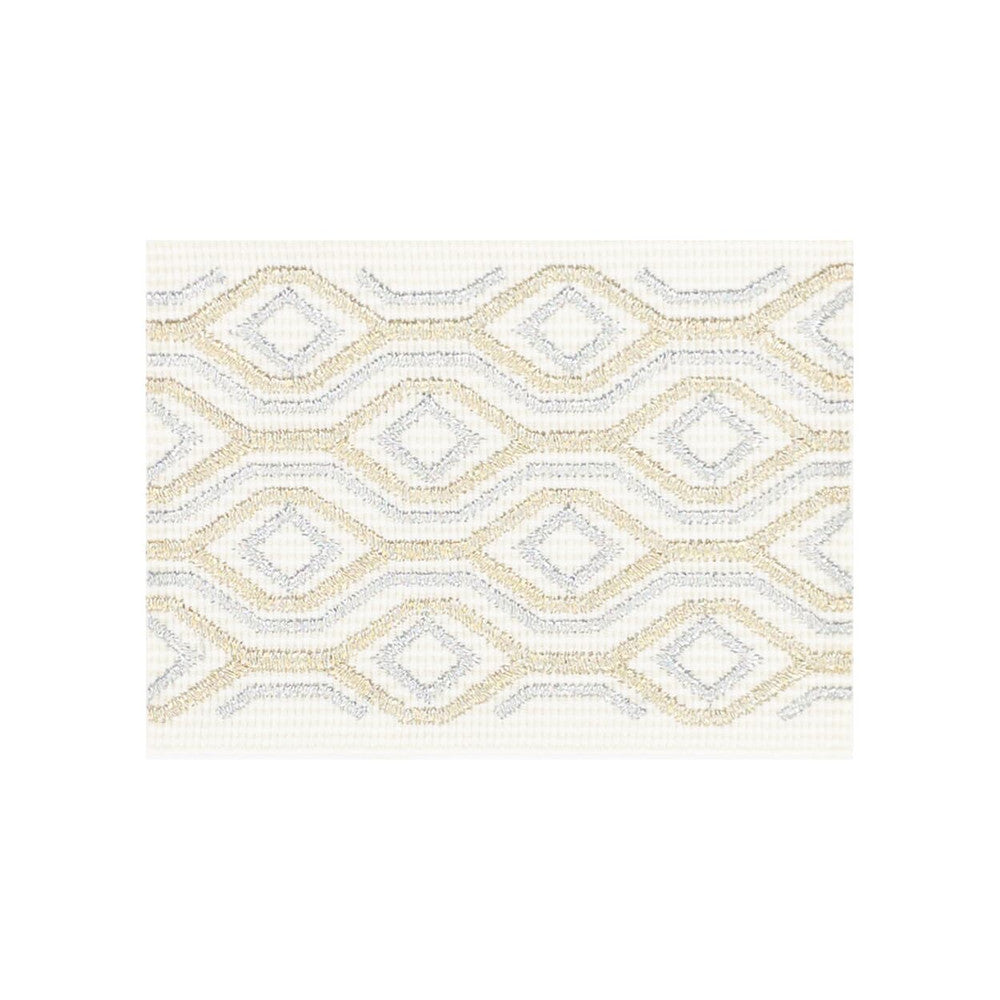 Milano Tape 1 Antique by Stout Trim Stout Trim Milano Tape 1 AntiqueTrim ALLURE TRIM 55%SVI 37%MTL 8%COT TURKEY </p><p>Repeat: H: 1.625, V: 0.000 2.75 in - Fabric Carolina -