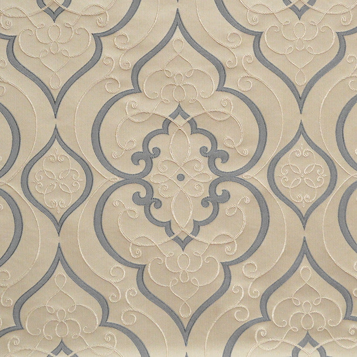 Milzner Sky by Magnolia Fabric See sample 100% Polyester INDIA 30,000 </p><p>Repeat: Horizontal: 13.75 and Vertical: 27.50 54" - Fabric Carolina -