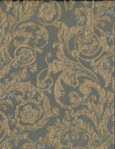 Minuet Gray Gold by Norbar Fabric