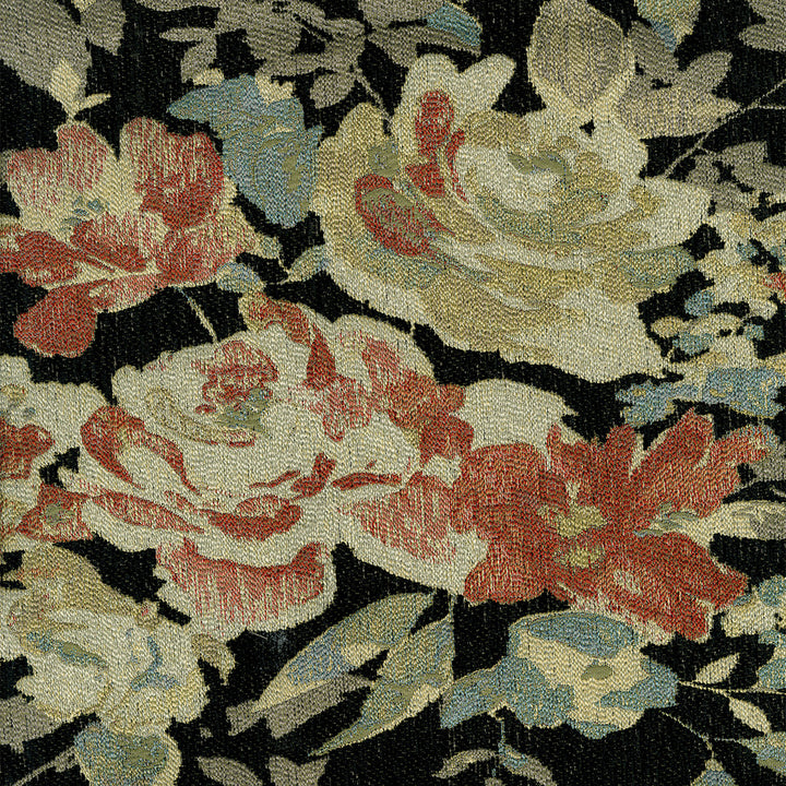 Brocade 99 Onyx by ABBEYSHEA Fabric 100% Polyester China 15,000 Double Rubs (Wyzenbeek) </p><p>Repeat: Horizontal: 13.5 in. (34.29 cm) Up the Roll and Vertical: 27 in. (68.60 cm) Across the Roll 55" (140 cm) - Fabric Carolina -