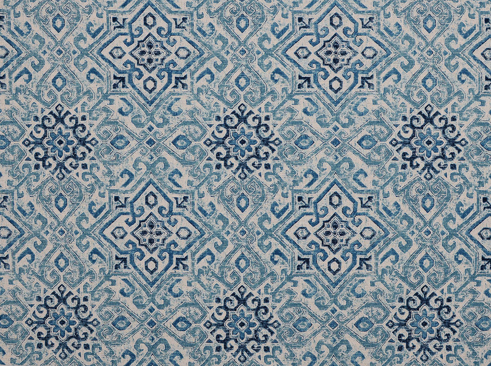Miramar Denim 51 by Covington Fabric our website for purchase 55% Linen 45% Viscose Korea 12000 Horizontal: 13.5" and Vertical: 13.5" 55" - Fabric Carolina -