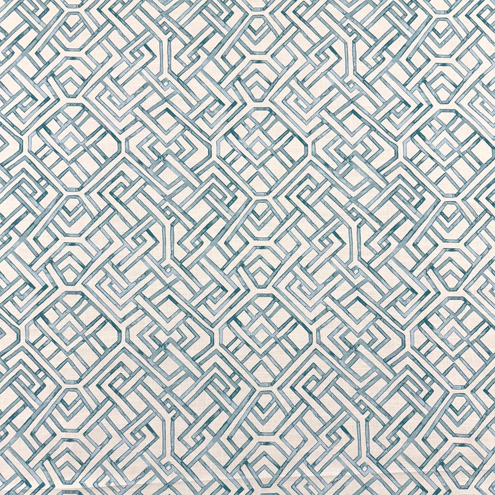 Miriam Turquoise by Magnolia Designer Fabric - 100% Cotton India 18000 Horizontal: 13.5 and Vertical: 13.25 55.5 - Swanky Fabrics -