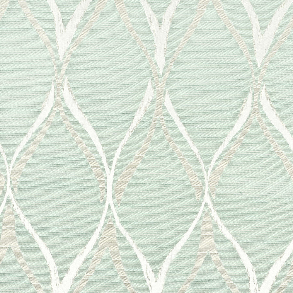 Miter 1 Bay by Stout Fabric COLOR MY WINDOW SPA/SHORELINE 17%SVI 83%POL CHINA WYZENBEEK 25 000 DOUBLE RUB WEAR TEST (HEAVY DUTY) Horizontal: 5 and Vertical: 6.5 55 in - Fabric Carolina -