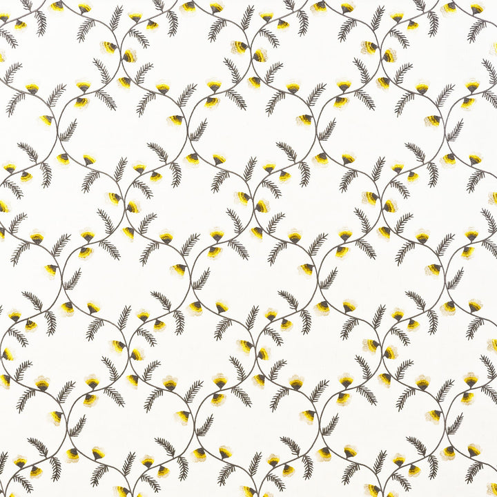 Mizzen 1 Grey by Marcus William Fabric Marcus William Home Treasures 79% Polyester 13% Cotton 8% Linen Linen Cotton Embroidery INDIA Horizontal: 10.625 and Vertical: 12.5 50.75 in - Fabric Carolina -
