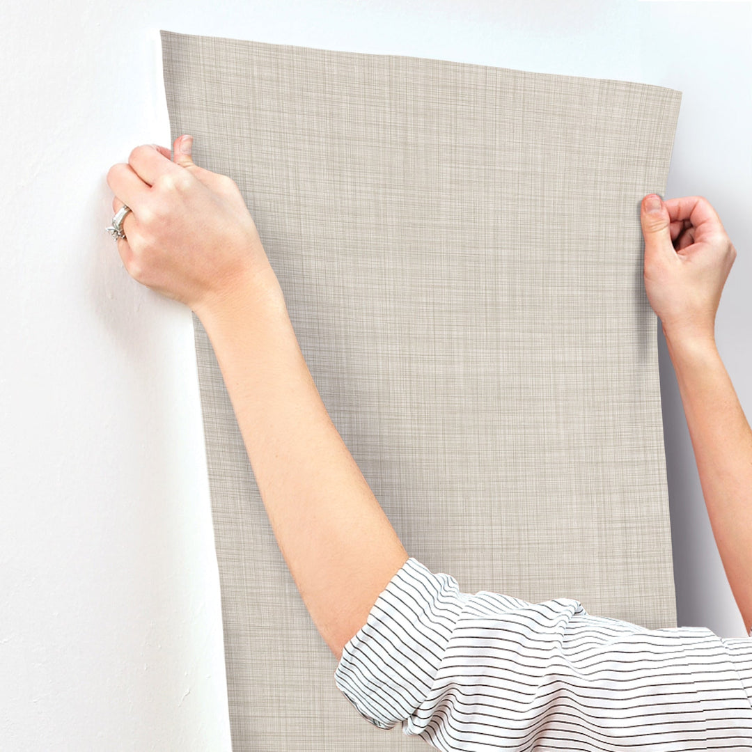 Crossroad Oat Wallpaper by Magnolia Home Designer