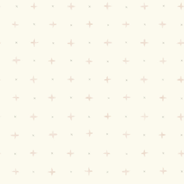 Cross Stitch Pink Wallpaper by Magnolia Home Magnolia Home Artful Prints & Patterns Covers about 56.4 square feet 20.5-in by 33-ft long roll Prepasted 20.5 - Fabric Carolina -