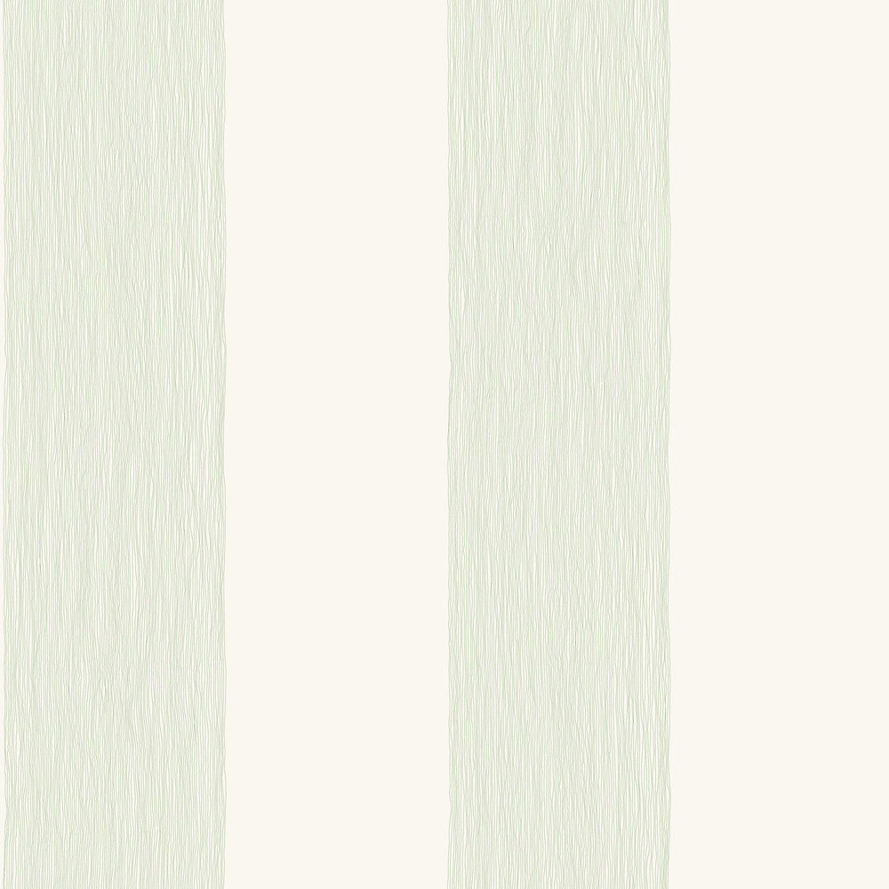 Thread Stripe Green Wallpaper by Magnolia Home Magnolia Home Artful Prints & Patterns Covers about 56.4 square feet 20.5-in by 33-ft long roll Prepasted 0 - Fabric Carolina -
