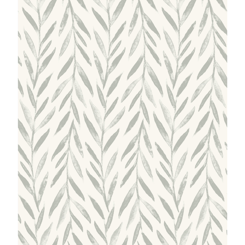 Willow Grey Wallpaper by Magnolia Home Magnolia Home Artful Prints & Patterns Covers about 56.4 square feet 20.5-in by 33-ft long roll Prepasted 24 - Fabric Carolina -