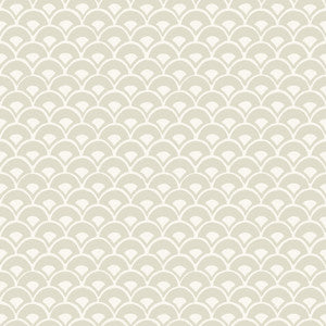 Stacked Scallops Beige Wallpaper by Magnolia Home