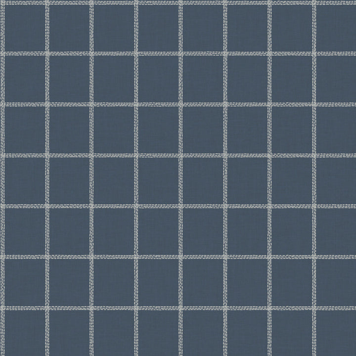 Sunday Best Blue Wallpaper by Magnolia Home Magnolia Home Artful Prints & Patterns Covers about 56.4 square feet 20.5-in by 33-ft long roll Prepasted 20.5 - Fabric Carolina -