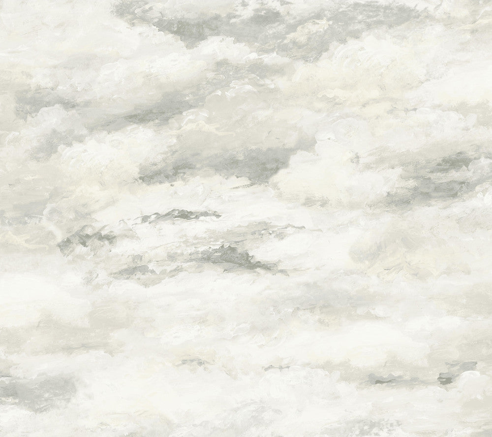 Plein Air Tan & Grey Wallpaper by York Wallcoverings Mediterranean Covers about 60.8 square feet 27-in by 27-ft long roll Prepasted 24 - Fabric Carolina -